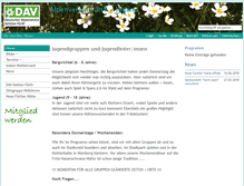 Tablet Screenshot of jugend.alpenverein-fuerth.de